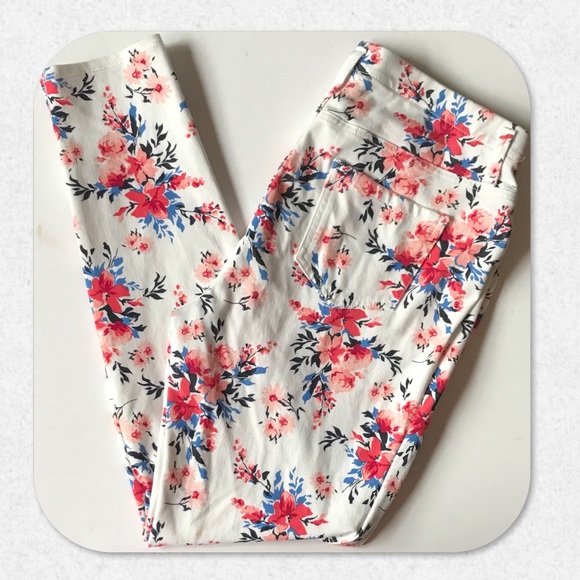 floral printed jeggings